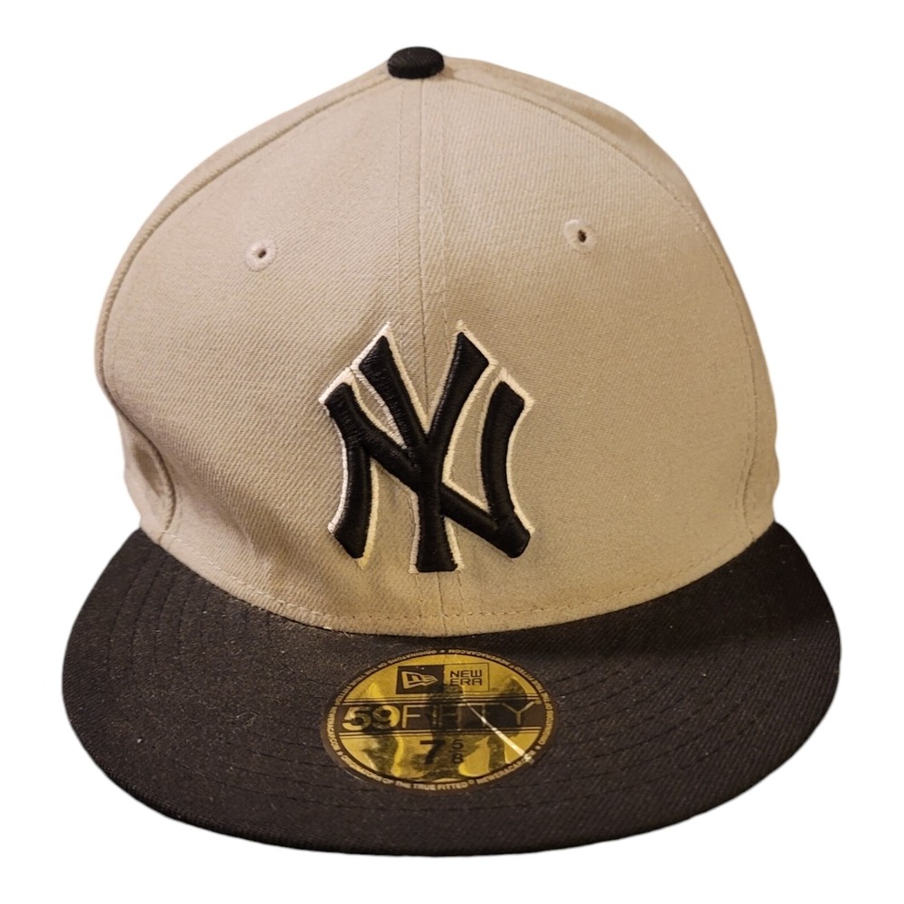 New York Yankees MLB Hat - Fitted Size 7 5/8 Cap - 59Fifty MLB Baseball Gray